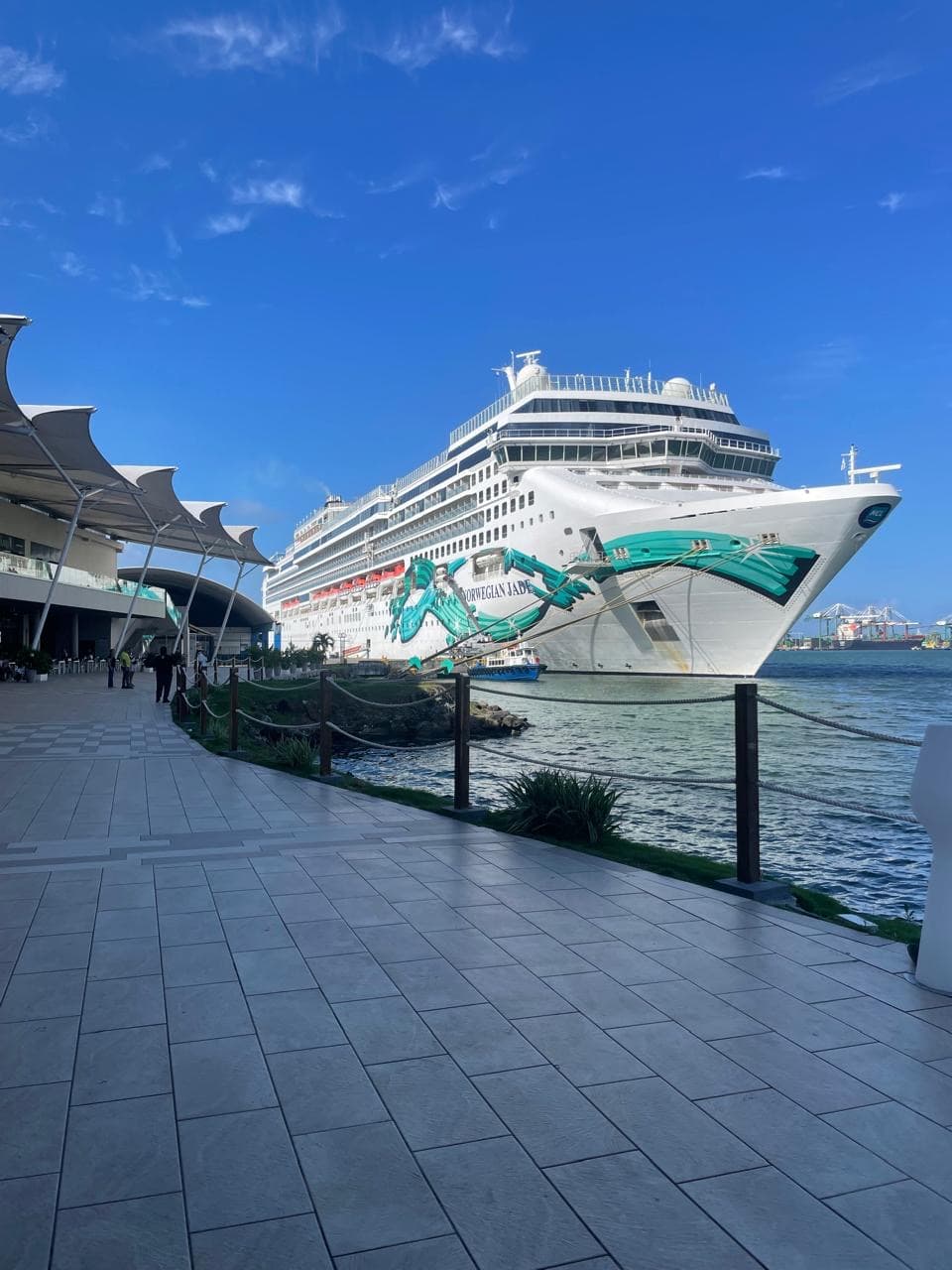 Crucero junto al muelle